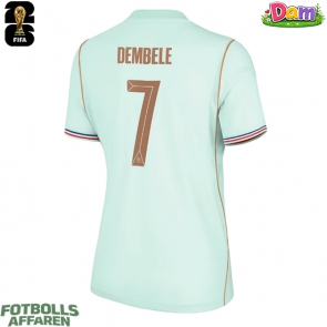 Frankrike Ousmane Dembele #7 Bortatröja Kvinnor VM 2026 Kortärmad